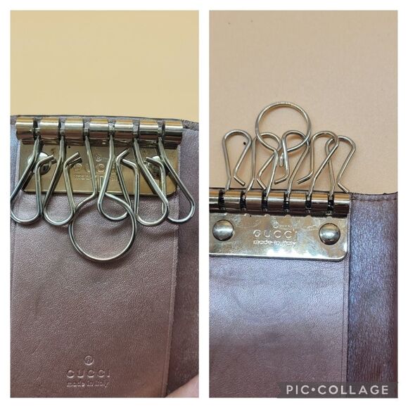 Authentic Gucci GG Monogram Keychain Wallet - Picture 7 of 10
